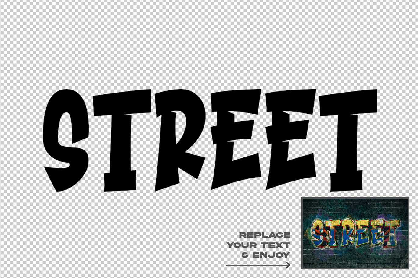 Graffiti Style Editable Text Effect Set-5.jpg