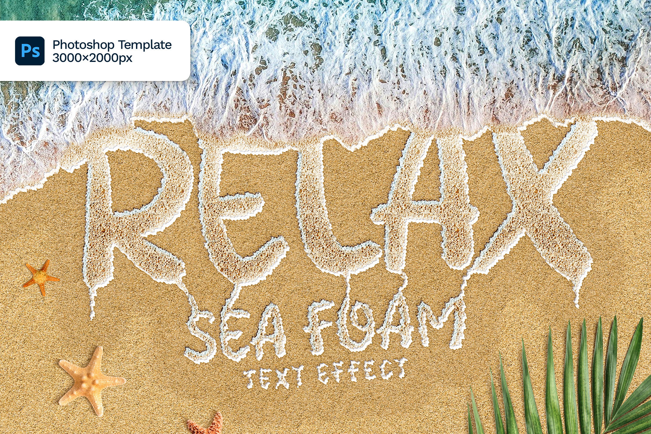 Sea Foam Text On Sand Photoshop Template.jpg