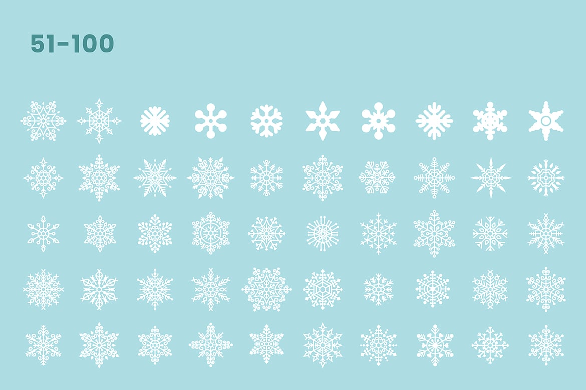 Frozen Snowflakes Cliparts Set-2.jpg