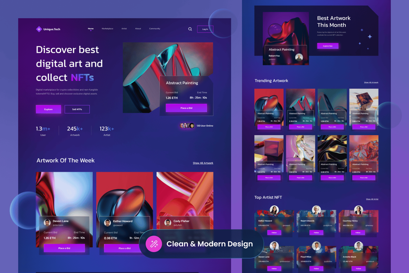 Unique.Tech-NFT Marketplace Landing Page-2.png