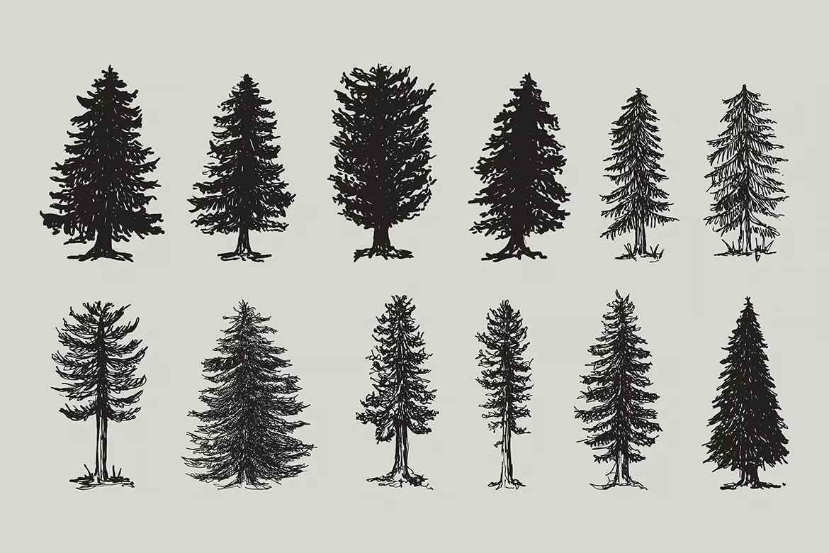 Mountain forest hand-drawn elements-2.jpg