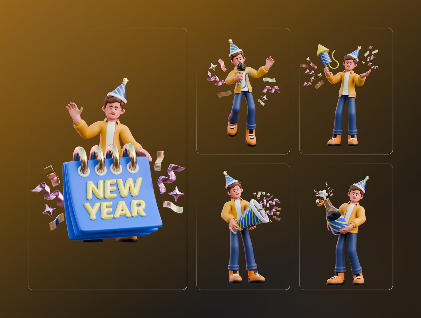 New Year Character 3D Illustration Pack-5.jpg