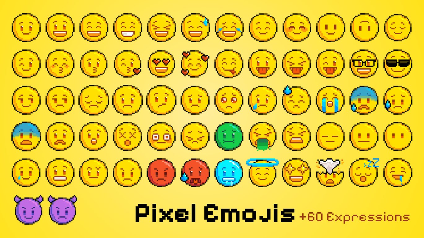 Pixel Emojis Element Pack-1.jpg