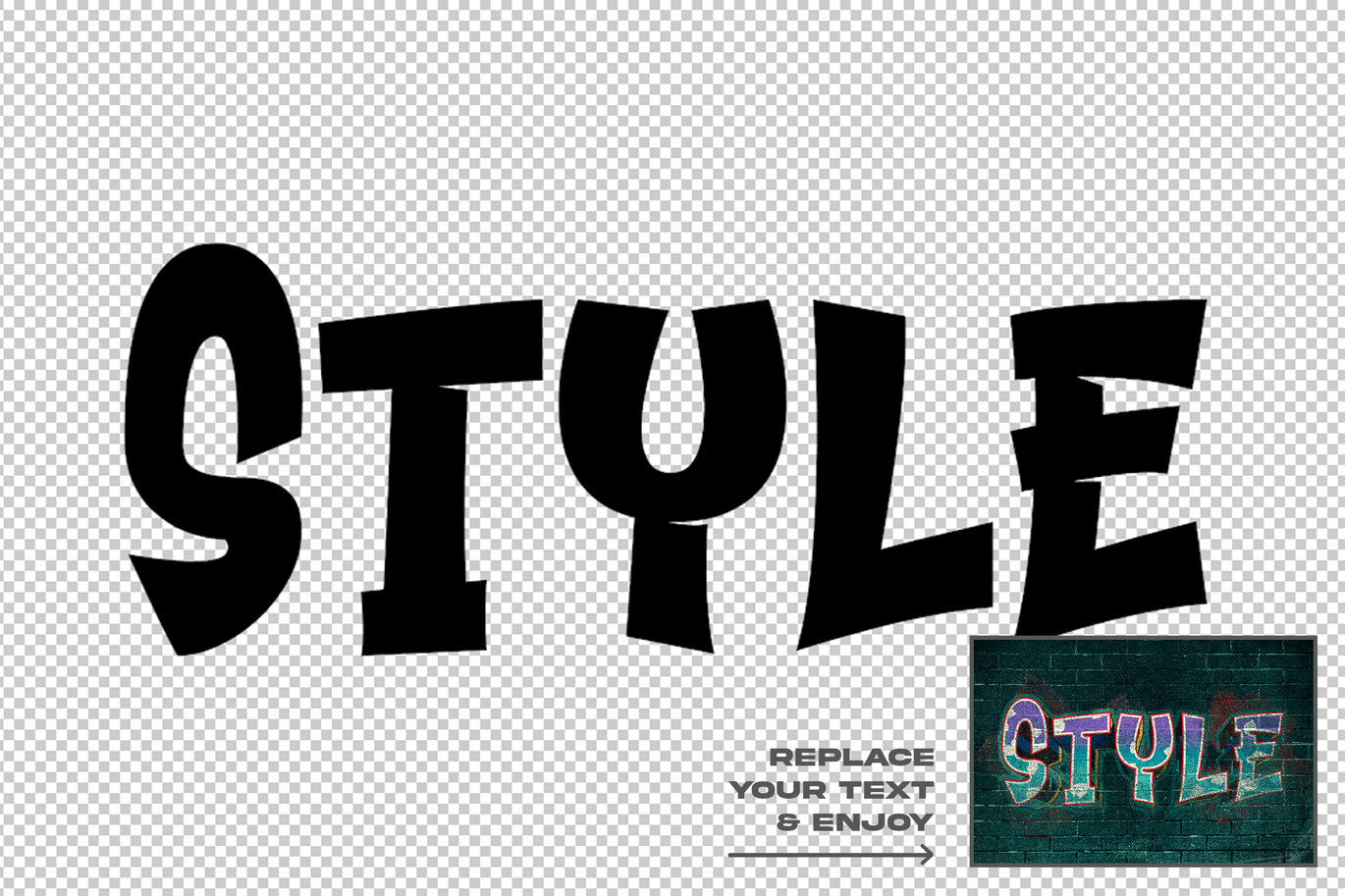 Graffiti Style Editable Text Effect Set-2.jpg