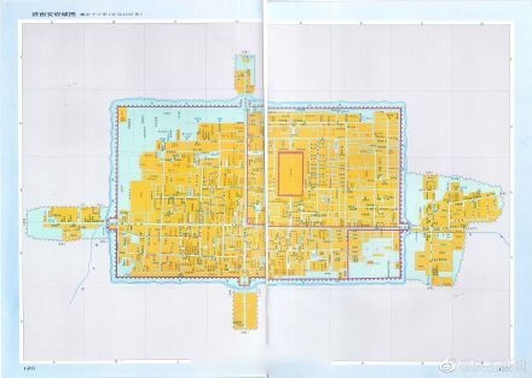 【280多年前的西安城啥样】这张1735年的清西安府城图出自《西安历史