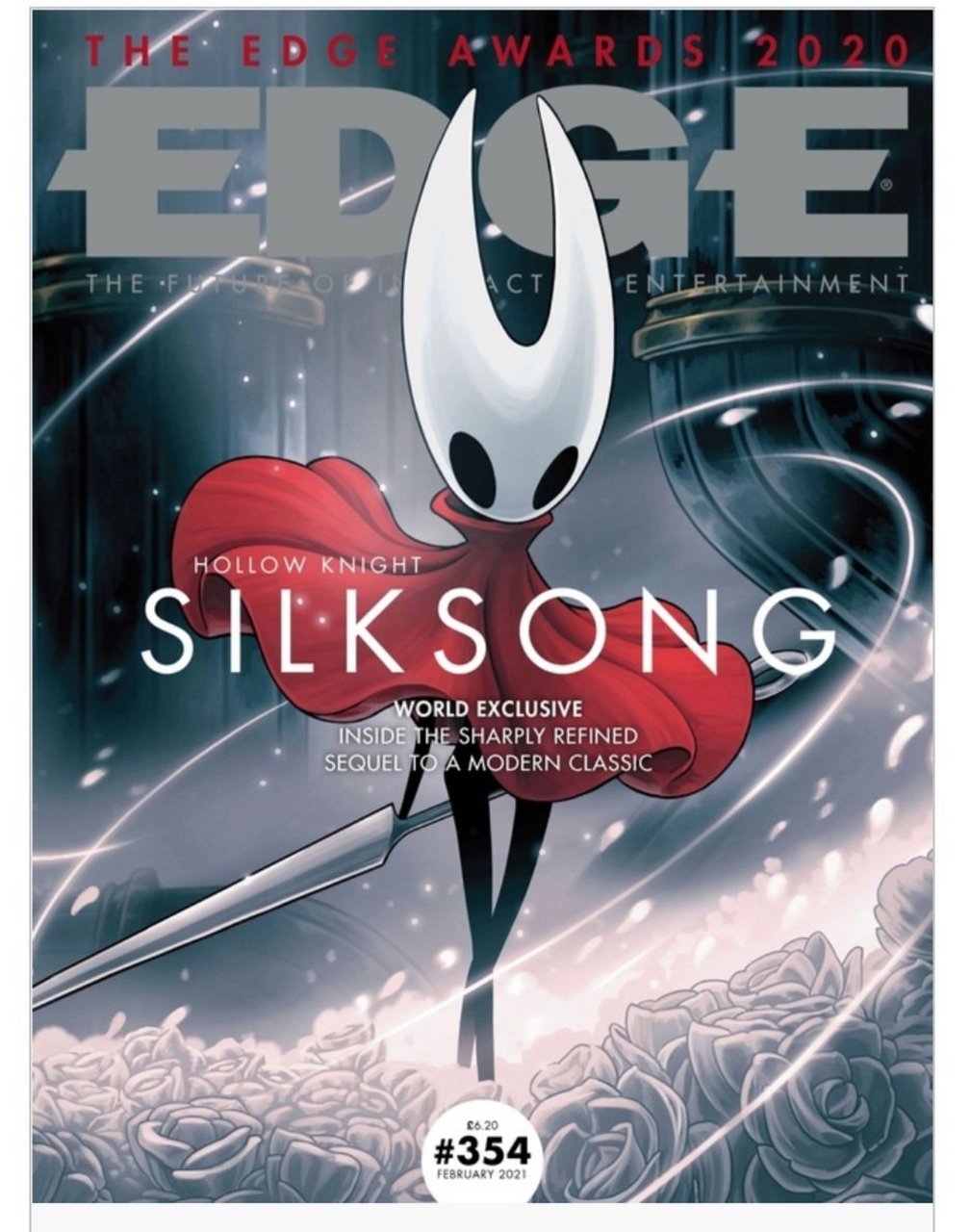 《edge》杂志第354期封面为 《空洞骑士:丝之歌》,内容将包含游戏独家