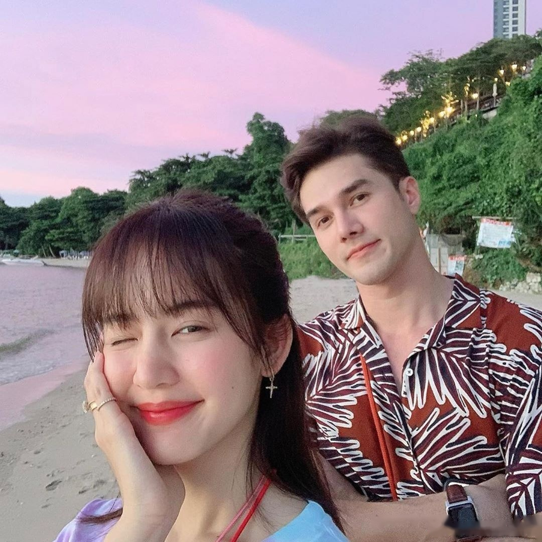 泰国七台混血男星mik thongraya与三台新晋艺人bow maylada近日再度