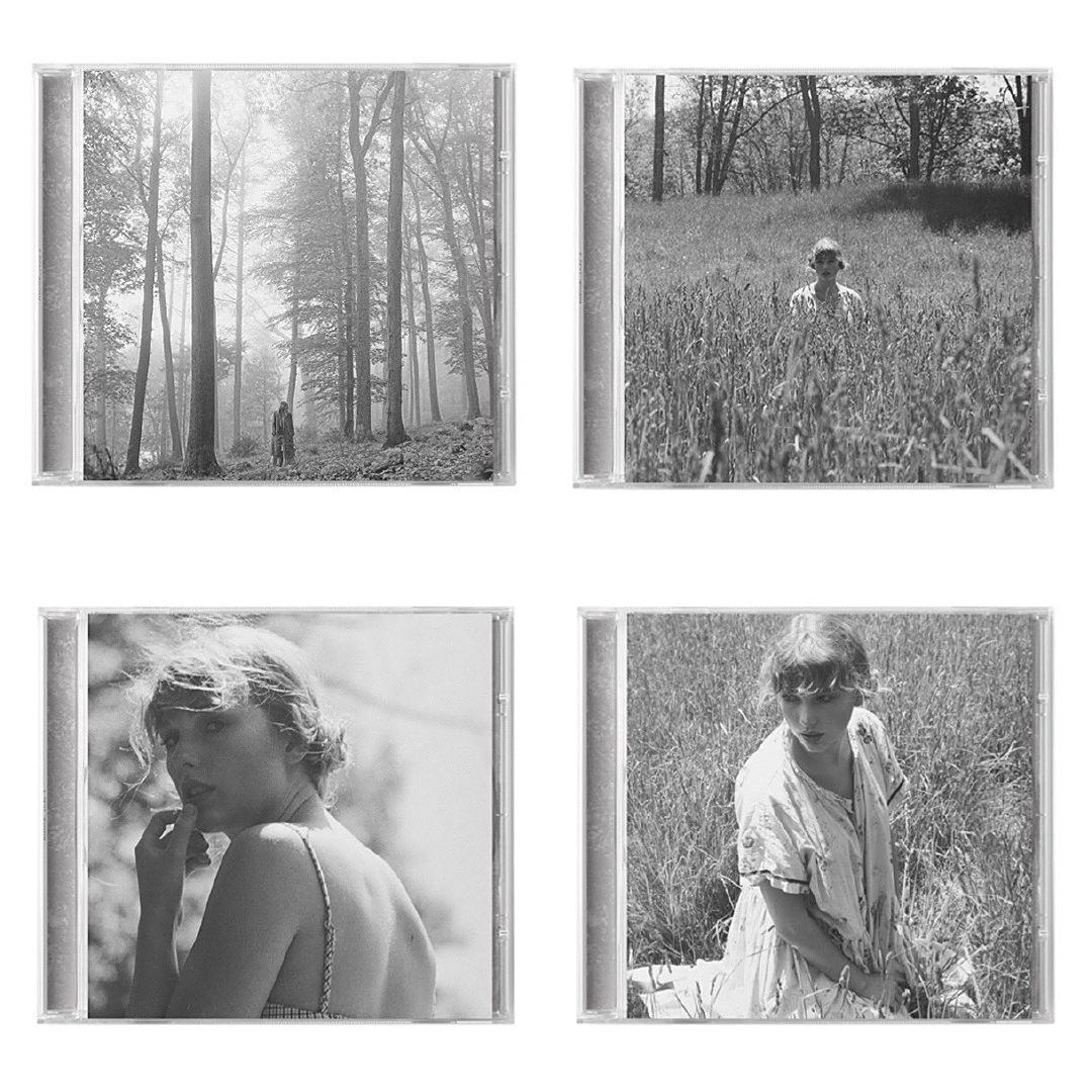 霉霉taylor swift新专辑《folklore》珍藏版cd封面共八张,1-8你最喜欢