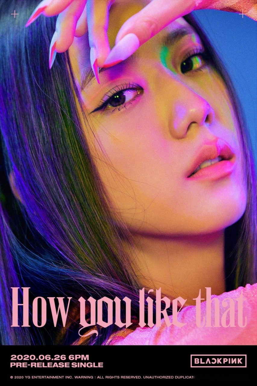 blackpink回归海报又来啦!jennie,rosé,lisa,jisoo怼脸拍!