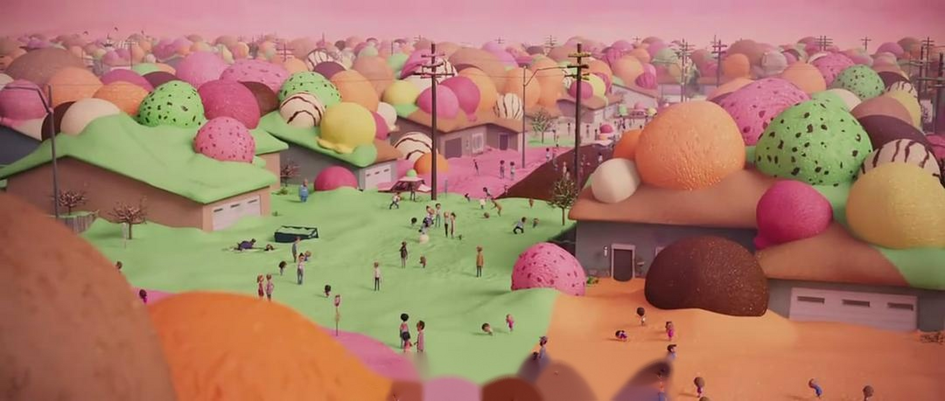 冰激凌小镇,超大果冻别墅,甜甜圈山丘,培根小路