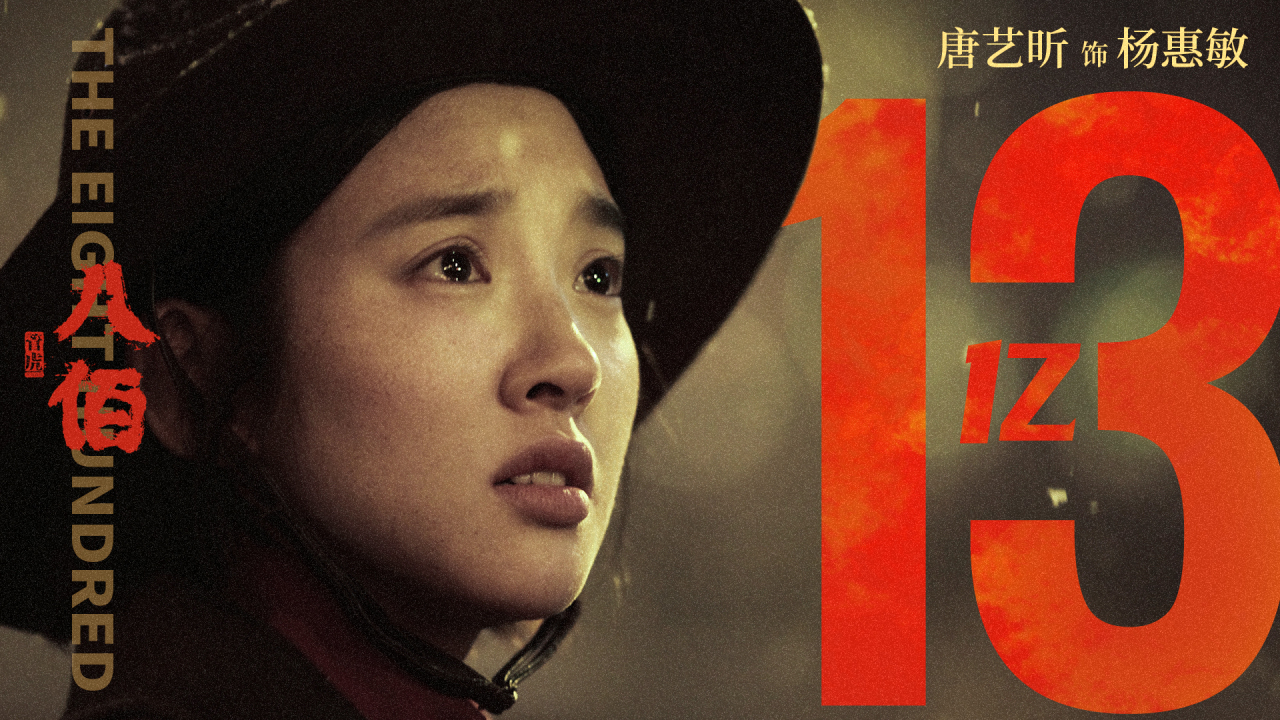 唐艺昕#恭喜《八佰》票房突破13亿!