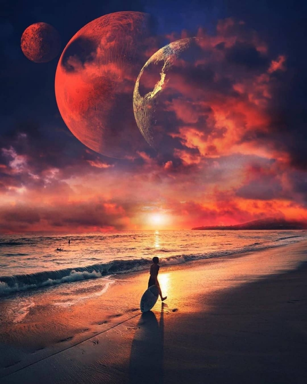 双月同天,天际无线!天文酷图 图源credit