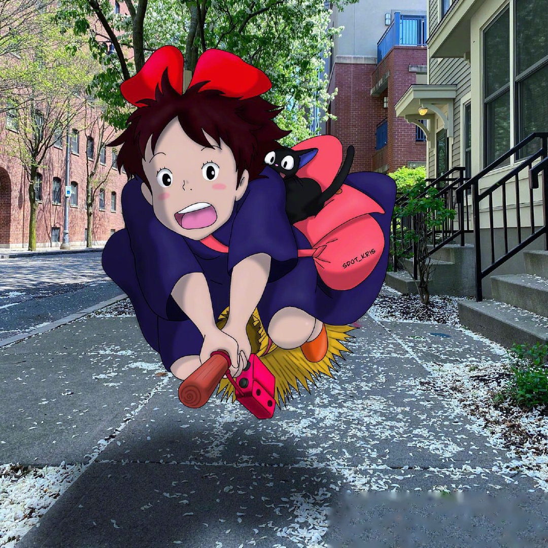 当宫崎骏人物生活在现代