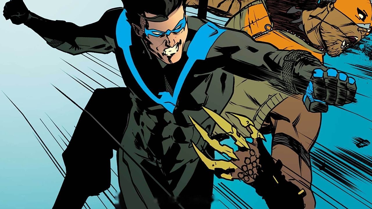 【《泰坦》夜翼制服曝光】  推特用户bobatalks发布《泰坦》中"夜翼"