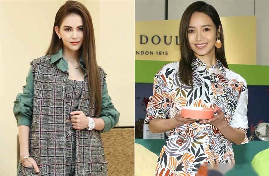 侯佩岑在活动中被问及昆凌发彩虹图与她撞图一事,回应道"其实没关系