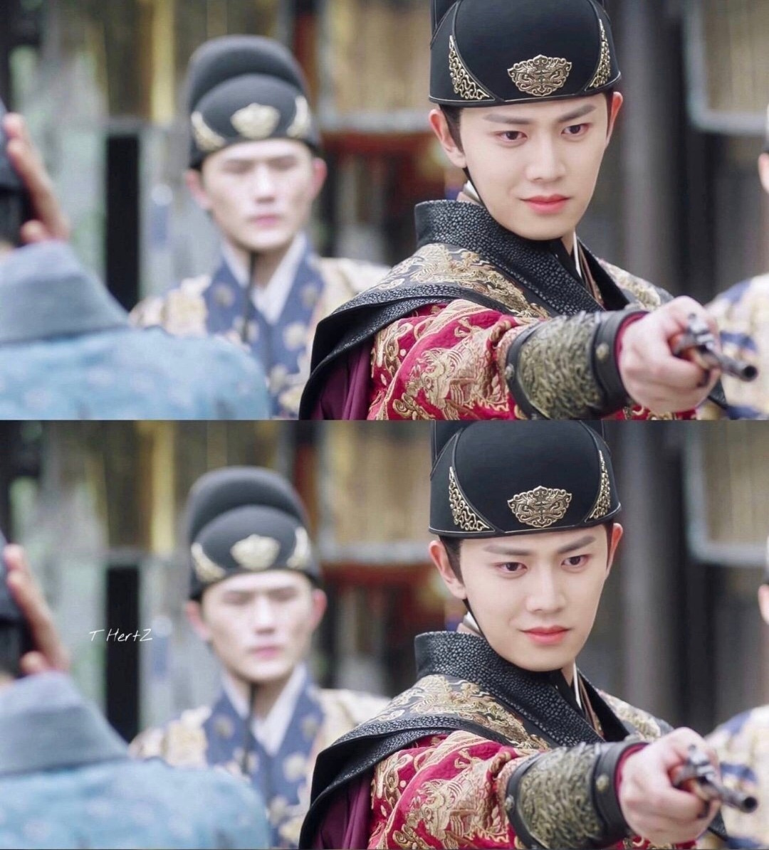 任嘉伦的眼神杀绝了,看了《锦衣之下》里的陆大人,完全被这英气的剑眉