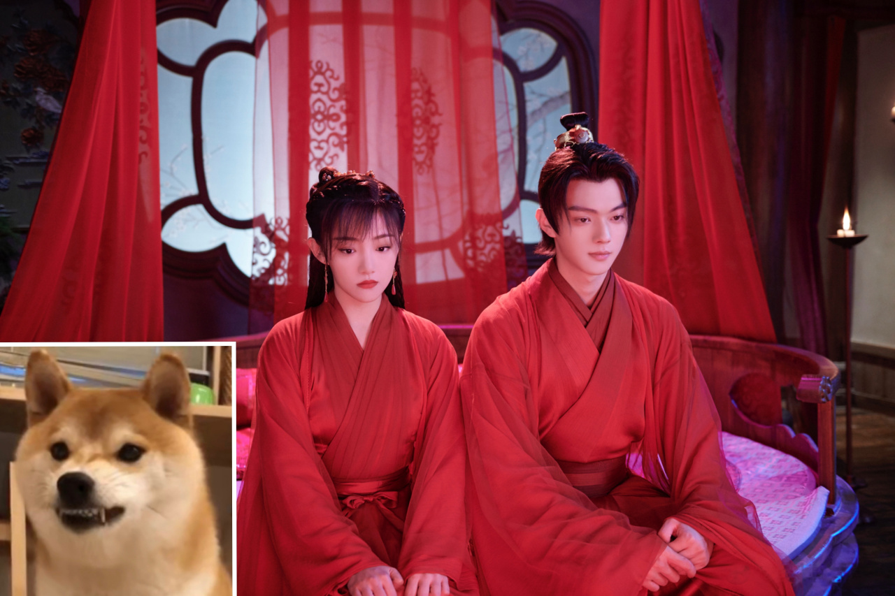 天舞纪#李玄苏犹怜大婚 甜蜜的玄玄子和苏苏子 以及 看剧时的我[裙