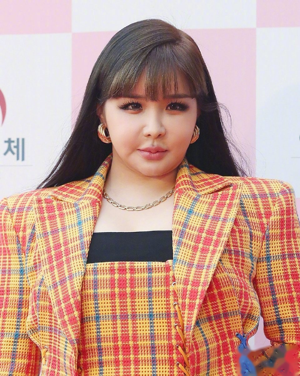 2ne1朴春亮相第56届大钟奖电影节红毯,粉丝说是生病吃药有激素,但不