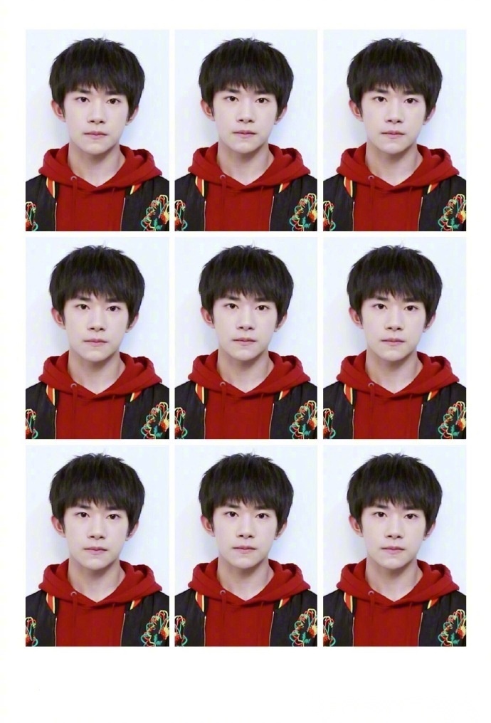 易烊千玺饭制版证件照,泥萌放到钱包里,女友粉可以介绍:这是我男朋友.