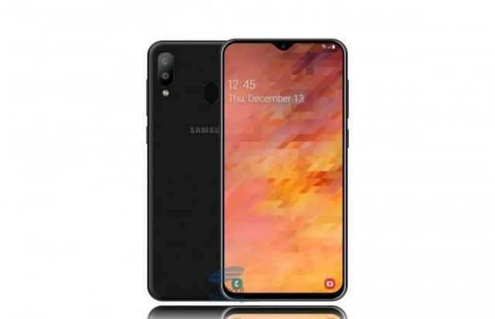 三星m20采用了全新的外观设计方案,新机正面采用了水滴屏设计方案