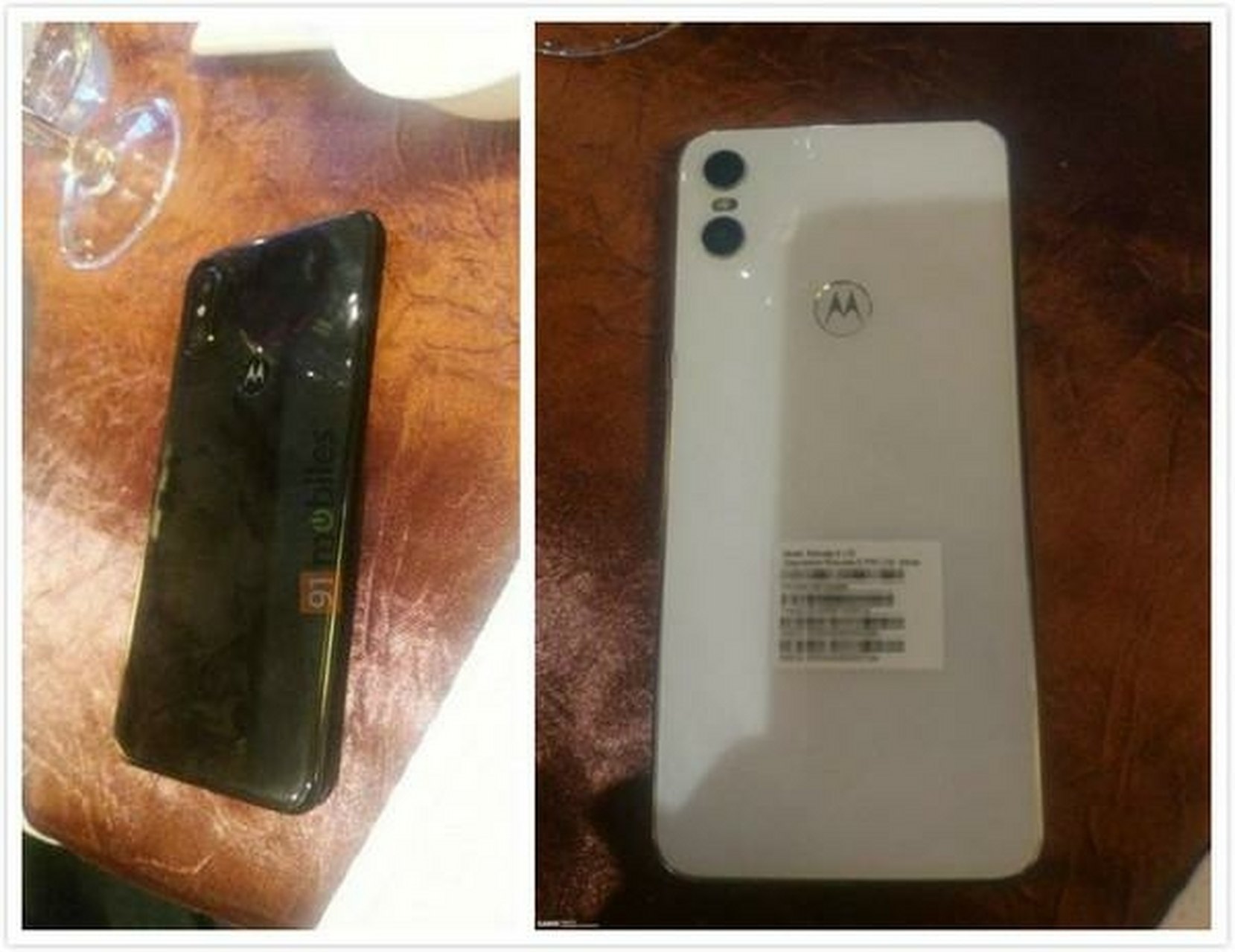 外媒曝出的摩托罗拉新机moto one真机照片,感觉白色版颜值还是挺高挺